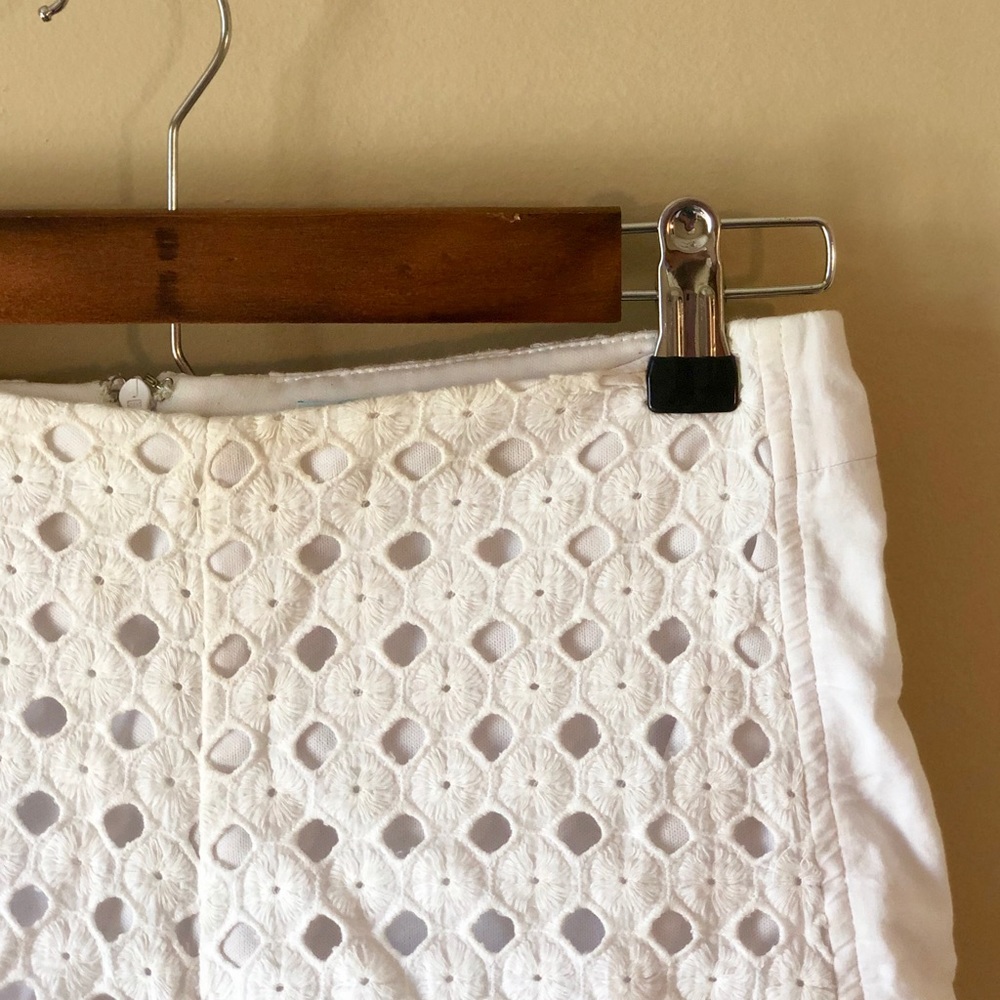 High Waisted White Shorts